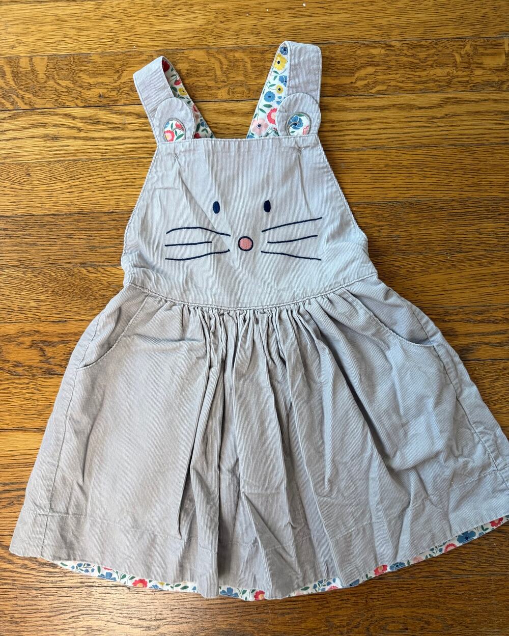 Mini Boden Girls' Mouse Pinafore Dress Size 2-3